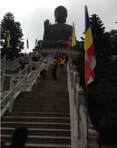 Steps to Tian Tan Buddha