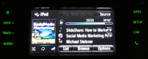 Podcasts integrated into car audio systems
