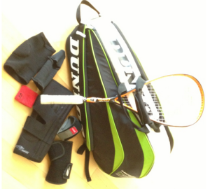 The racquet baggage!