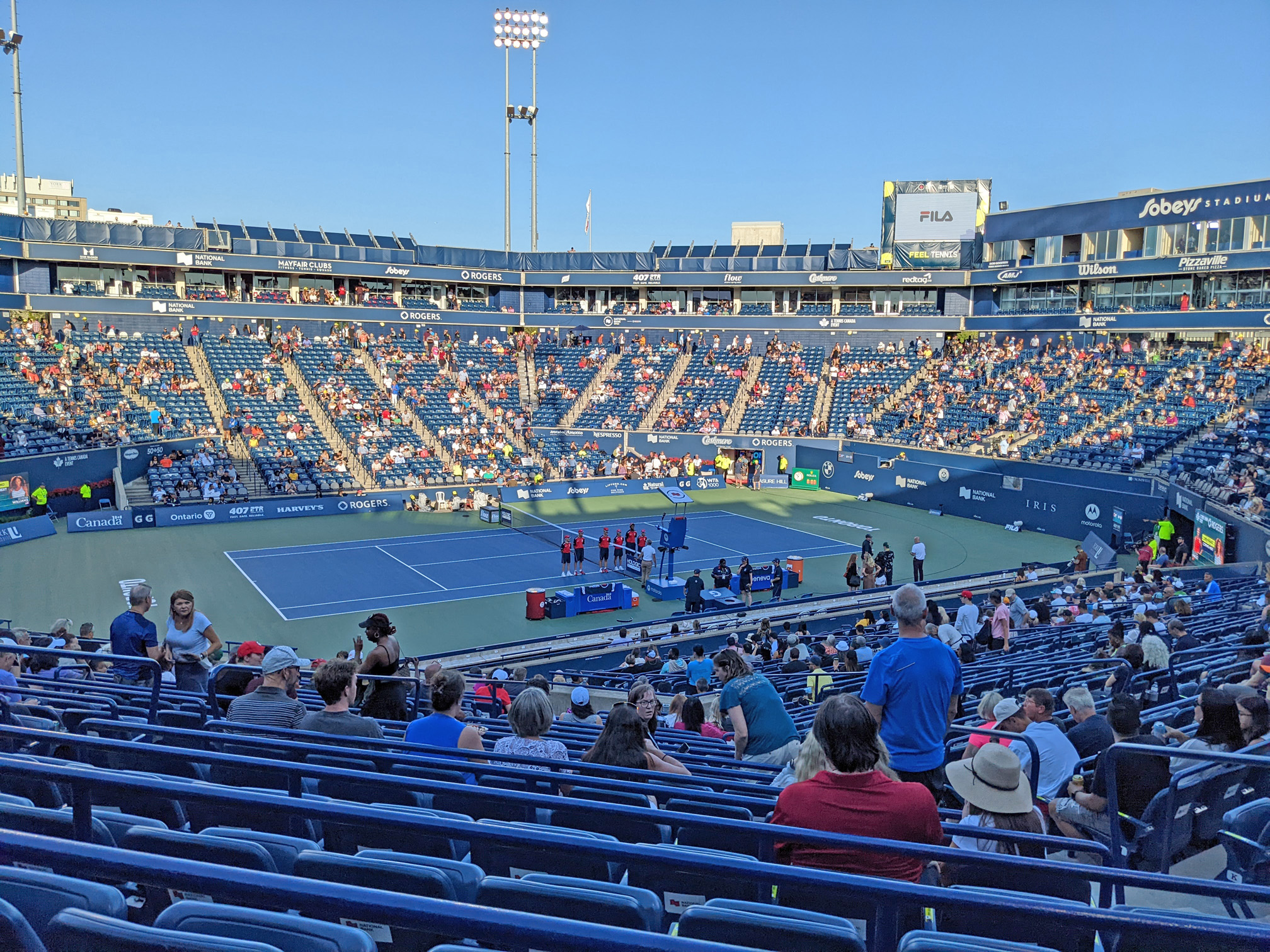 At the National Bank Open Tennis Tournament